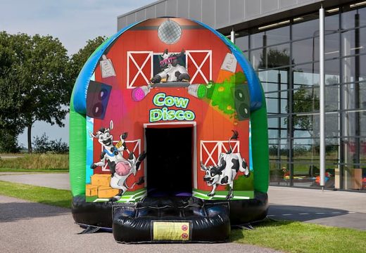 Buy multi-themed 3,5m bouncy castle Cow themed for children. Order Inflatable bouncy castles at JB Inflatables UK