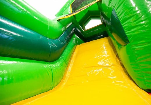 Order a multifunctional jungle themed bouncer with a slide for kids. Buy bouncers online at JB Inflatables UK