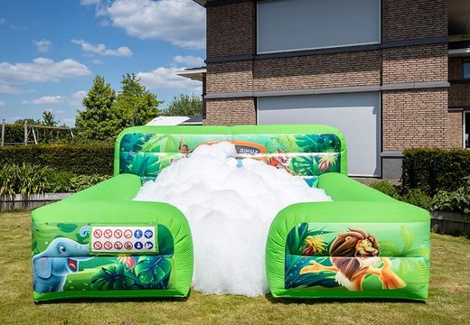 Inflatable schuim bubble boarding in jungle thema kopen voor kids
