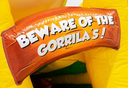 Order Gorilla crawl tunnel bouncer with obstacles, a climbing ramp and sliding ramp for kids. Buy bouncers online at JB Inflatables UK