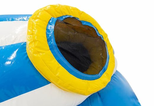 Order a shark-themed crawl tunnel bouncy castle for children. Buy bouncy castles online at JB Inflatables UK