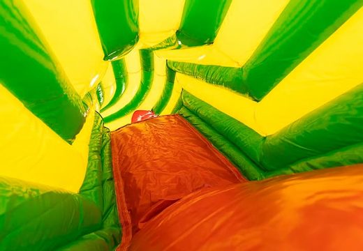 Order an inflatable crocodile bounce house with obstacles, a climbing ramp and sliding ramp for kids. Buy bounce houses online at JB Inflatables UK