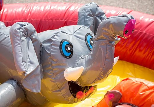 Buy inflatable semi-open playzone circus bounce house with plastic balls and 3D objects for kids. Order bounce houses online at JB Inflatables UK
