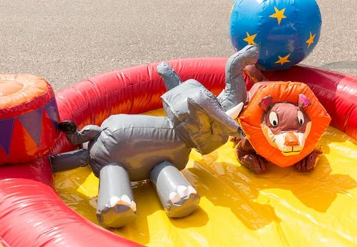 Theme playzone circus with plastic balls and buy 3D objects for children. Order bouncy castles online at JB Inflatables UK