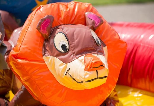 Playzone circus theme bouncer with plastic balls and 3D objects for kids. Buy bouncers online at JB Inflatables UK