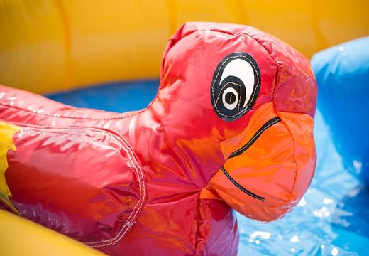 Buy inflatable semi-open playzone pirate bounce house with plastic balls and 3D objects for kids. Order bounce houses online at JB Inflatables UK