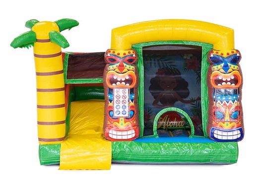 Buy a mini splash Hawaii bouncy castle with or without a bath for children. Order bouncy castles online at JB Inflatables UK