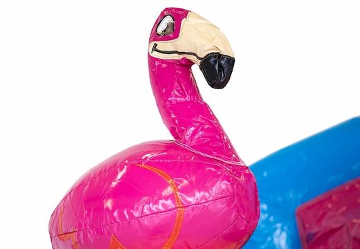 Buy multifunctional mini splash flamingo bouncy castle at JB Inflatables UK. Order inflatable bouncy castles online at JB Inflatables UK