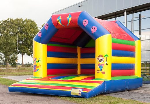 Buy circus super bouncer covered with cheerful colors for kids.  Buy bouncers online at JB Inflatables UK  