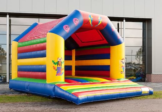 Big bounce house with roof in circus theme to buy for kids. Buy our bounce houses at JB Inflatables UK online