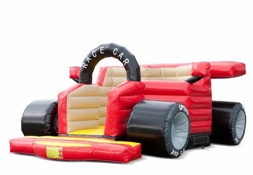 Buy a unique F1 car bouncy castle for children. Available at JB Inflatables UK online