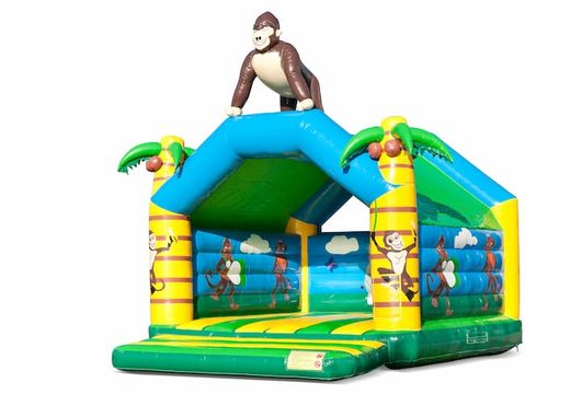 Buy a large indoor bouncy castle in a jungle theme for kids. Available at JB Inflatables UK online