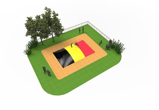 Order an inflatable airmountain in the Belgian flag theme for children. Buy inflatable airmountains now online at JB Inflatables UK