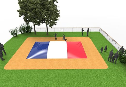 Buy the inflatable French flag airmountain for kids. Order inflatable airmountains now online at JB Inflatables UK