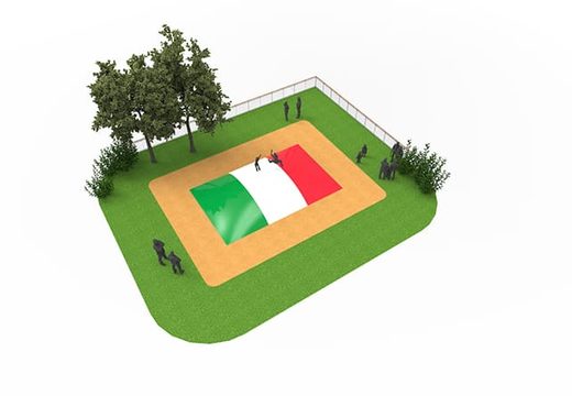 Buy Italian flag themed inflatable airmountain for kids. Order inflatable airmountains now online at JB Inflatables UK