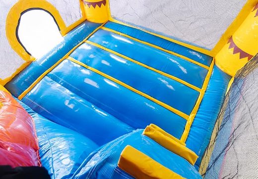 Opblaasbaar Jumpy Happy Splash springkussen met zwembad te koop in thema flamingo voor kinderen bij JB Inflatables