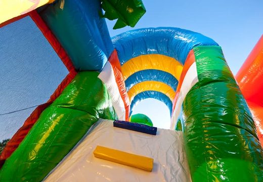 Buy a beach themed bouncy castle with a slide for children. Order inflatable bouncy castles online at JB Inflatables UK