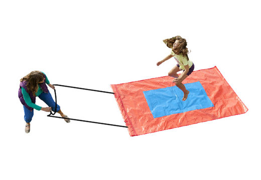 Buy red and blue flying carpet for both old and young. Order inflatable items online at JB Inflatables America