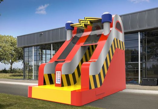 Order an inflatable dryslide S15 in high voltage theme for both young and old. Inflatable commercial dryslides online for sale at JB Inflatables America