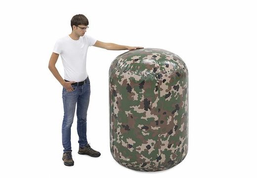 Buy Army green cylinder inflatable order for an archery bunker