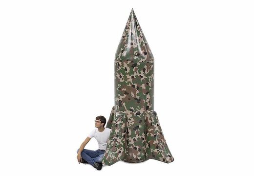 Obstacle in rocket form with army green camo buy for in an archery bunker