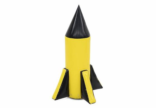 buy yellow rocket-shaped obstacle inflatable and airtight for archery bunker