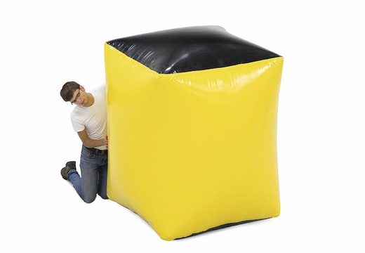 Yellow square obstacle inflatable and airtight for in an archery bunker buy