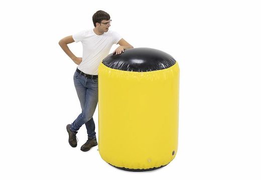 Obstacle yellow cylinder shape to put in an archery bunker for sale
