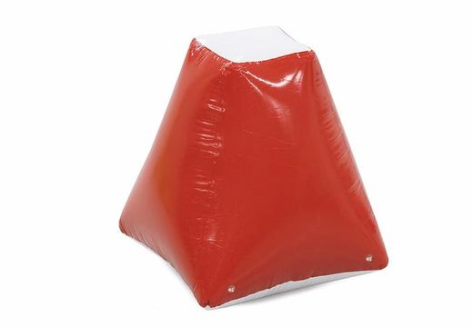 Buy inflatable airtight obstacle red in triangle shape to hide behind in archery bunker