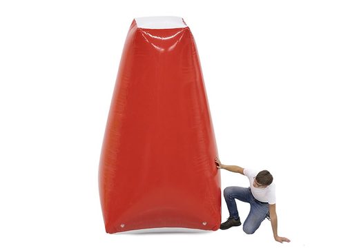 Order inflatable airtight obstacle red to use in an archery bunker