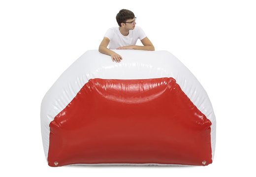 Inflatable airtight obstacle red to use in an archery bunker for sale