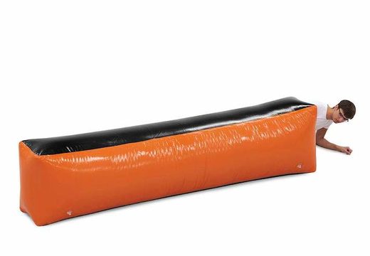 Inflatable airtight orange obstacle for sale for in an archery bunker