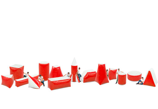 Buy a complete set of inflatable airtight archery obstacles in red