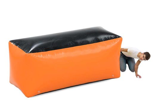 Orange airtight obstacle rectangle to use in an archery bunker for sale