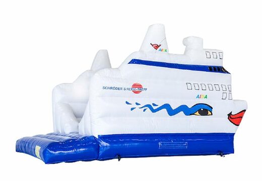 Order custom made inflatable Schröder Reise cruise ship bouncy castles at JB Promotions UK; specialist in inflatable advertising items such as custom bouncy castles
