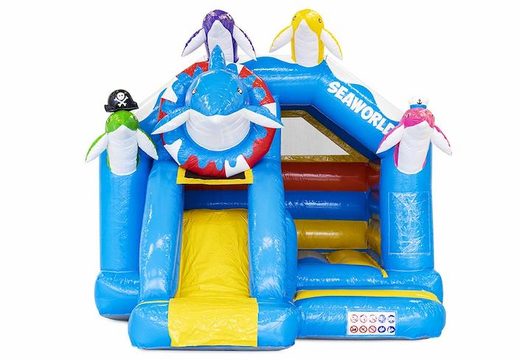 Buy slide combo inflatable bouncer with dolphins for children