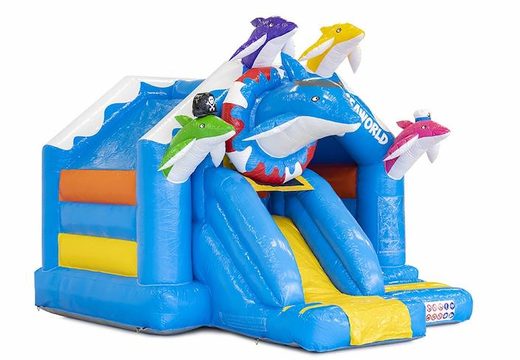 Order Slide combo inflatable bouncer with dolphins for children