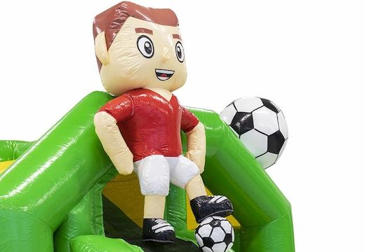 Order slide combo inflatable soccer themed bouncer in green for kids