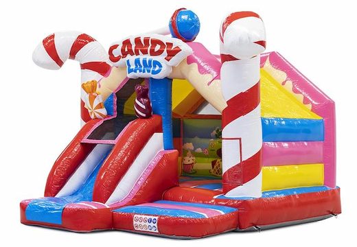Slide Combo Candy Theme Slide Inflatable Bouncer For Sale For Kids