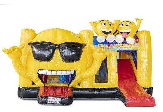 Emoji Themed Inflatable Bouncer With Slide For Sale For Kids