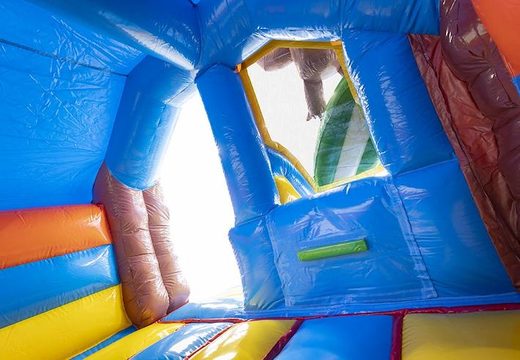 Order inflatable bouncy castle in aloha theme with slide for children