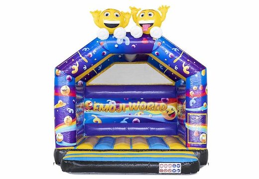 Buy inflatable bouncer with smileys on the pillow for children