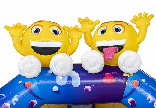 Order inflatable bouncer with emojis on the pillow for children