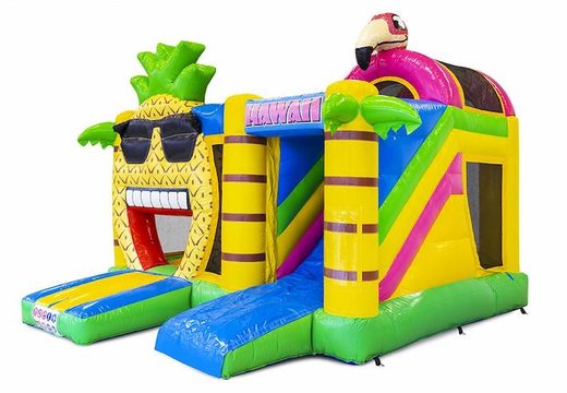 Buy Hawaii themed inflatable bouncer with slide for kids