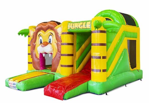Jungle Theme Inflatable Air Cushion With Slide For Sale For Kids
