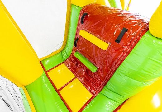 Order inflatable bouncy castle with slide in jungle theme for children
