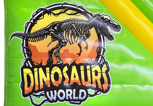 Order inflatable compact slide for children in dinosaur theme