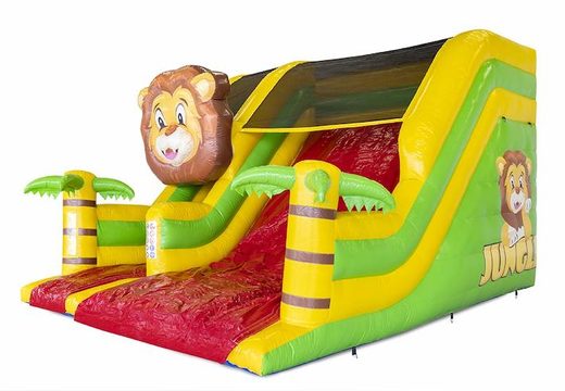 Jungle Theme Inflatable Slide Air Cushion For Kids For Sale