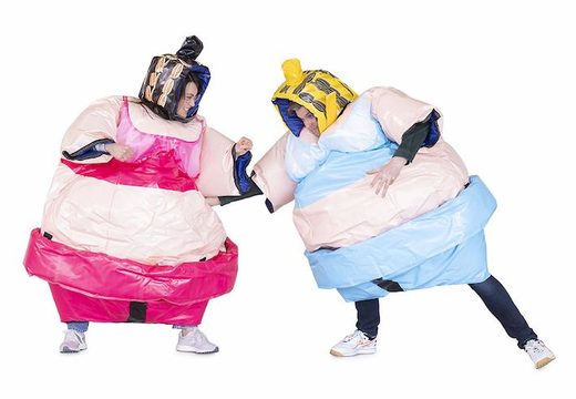 2 sumo suits big mama in pink and in blue to wrestle for sale