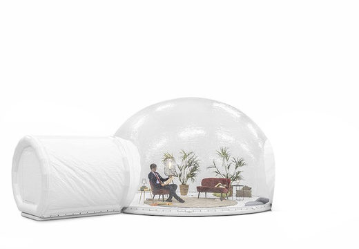 Inflatable dome transparent 5m with closed cabin for sale at JB inflatables